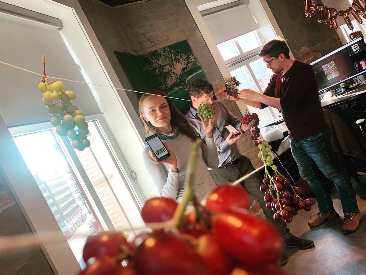 MatildeSlotte's tweet photo. Berry counting at the @sensonomic office! #immersiveexperience #UX #agritech #agriculture https://t.co/93bIZr4Qwc