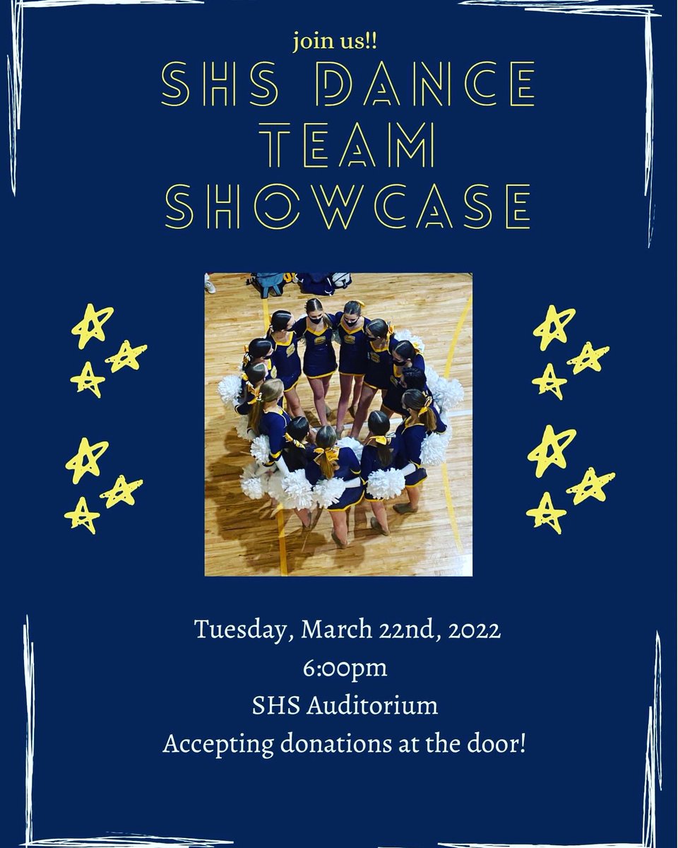 ctikkanen3's tweet photo. This team did a fantastic job this year cheering on @SalineFootball, @SalineBball, @SalineHoops it would be amazing if the SHS Auditorium was packed to cheer on the Dance team during their final performance on March 22!    @SalineAthletics @SalineHS https://t.co/1RNUqqBkWE