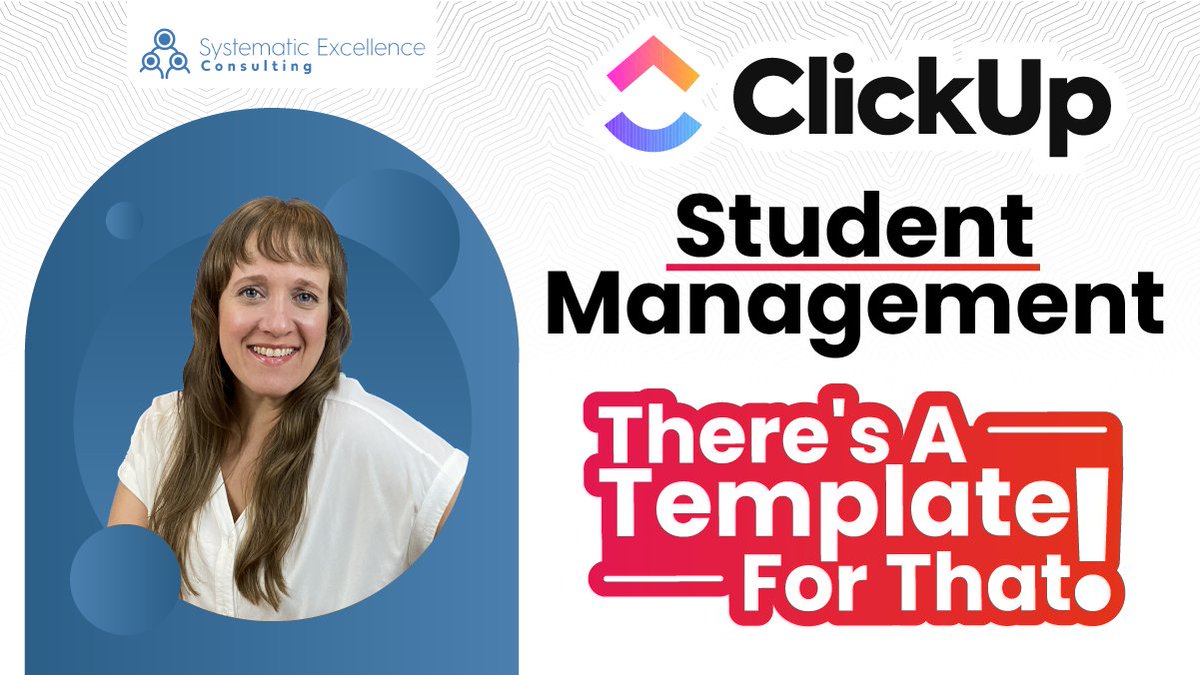 AmalieShaffer's tweet photo. In my latest video, I review the Student Management template which helps you to track your students’ progress, behavior, grades, and more! Link to video: https://t.co/vpsz2nAC7J 

#clickupforteachers #clickup #clickupmastery #productivity https://t.co/blKPBKWltQ