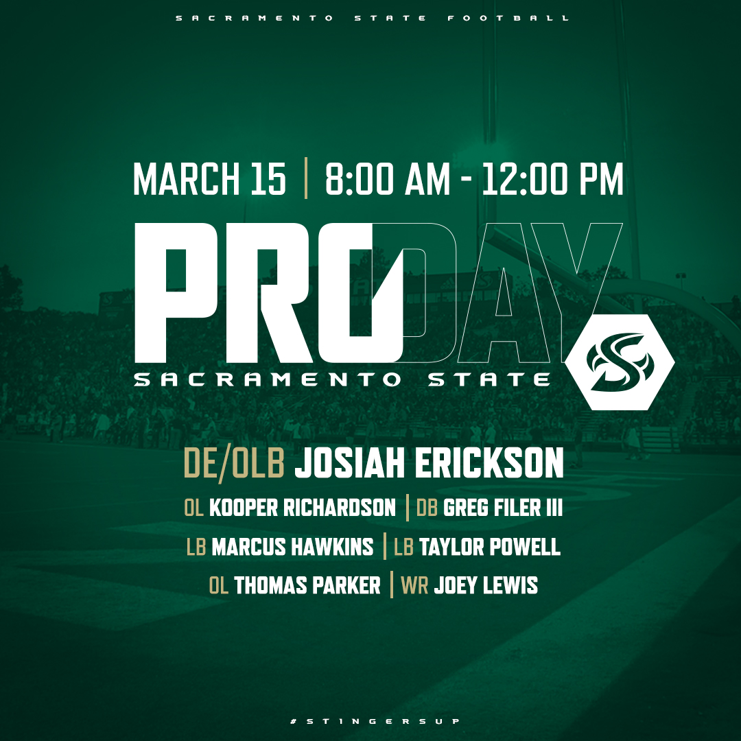 SacHornetsFB's tweet image. Today's the day! Seven Hornets will get the opportunity to workout for NFL &amp;amp; CFL Scouts. #StingersUp