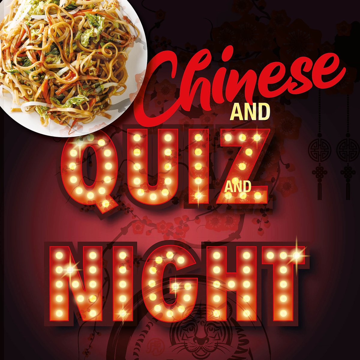 Our Quiz nights have been such a hit we've having another one!

Friday 8th April is Chinese Buffet and Quiz Night.

Book your quiz team (max 6 people) of family, colleagues or friends here &gt;&gt; bit.ly/3prxjhR

Over 18s only and bookings in advance.