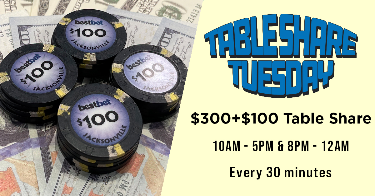 bestbet Jacksonville on Twitter "It’s Table Share Tuesday at bestbet