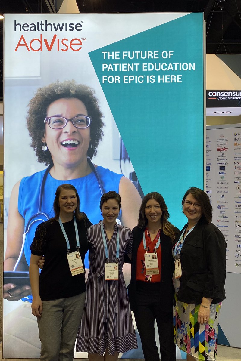 HWinsider's tweet photo. Congrats to the @Healthwise team of product development managers who are launching #Advise a new FHIR-enabled patient education solution for Epic orgs. Doing the right thing for clinician, administrator AND patient experience. Come see a demo @ booth 2571 #HIMSS22 https://t.co/QRZ3wvYwtP