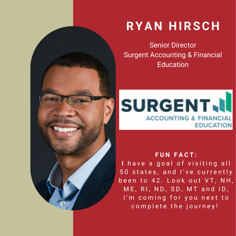 _BetaAlphaPsi's tweet photo. #ProfessionalPartnerTuesday is an opportunity for BAP members to learn about the Professional Partners that support Beta Alpha Psi. This week we are spotlighting Ryan Hirsch from Surgent Accounting &amp; Financial Education. https://t.co/Xt1bbmTpnt