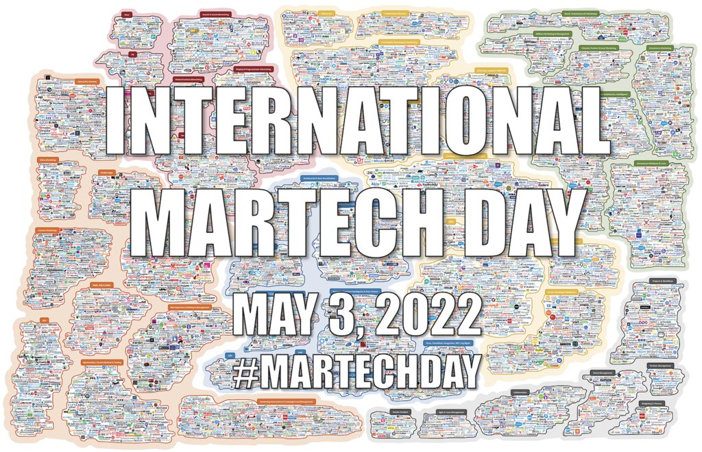 #MartechDay: The 2022 Martech Landscape, State of Martech Report, Stackies, and more

There’s a day for everything.

Bubble Wrap Appreciation Day. Sword Swallowers Day. No Pants Day.

But there’s no official day on the calendar to acknowledge and celebrate the martech profes…