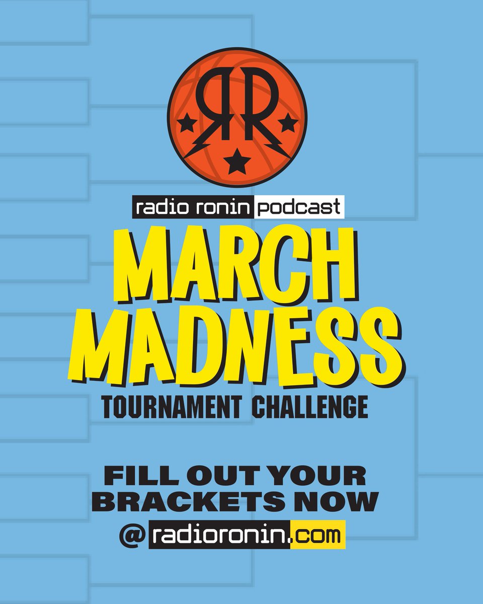 RadioRoninShow's tweet photo. ARE YOU READY FOR SOME BASKETBALL? Join the Ronin #MarchMadness Challenge for your chance to win an autographed #RadioRonin hockey puck!

Do you need to know a lot about basketball? Not at all. Just join, click some buttons and hope for the best at https://t.co/uU4wsVYjFr! https://t.co/jKjNzVQIst