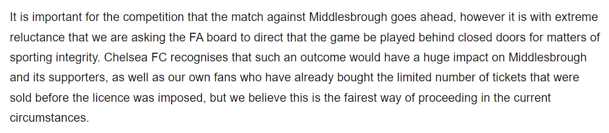 GrahamSmyth's tweet photo. Besides the obvious insanity of this statement, worth noting they made no such plea when Leeds played there in December 2020, in front of 2,000 home fans and zero away fans. https://t.co/37AcNSgHSu