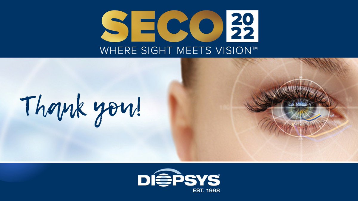 DiopsysInc's tweet photo. Thank you to everyone who stopped by our booth at #SECO2022 ! If you have questions now that the meeting is over, schedule an appointment here: https://t.co/ZEdthEK62s https://t.co/Ke6jJBD1kF