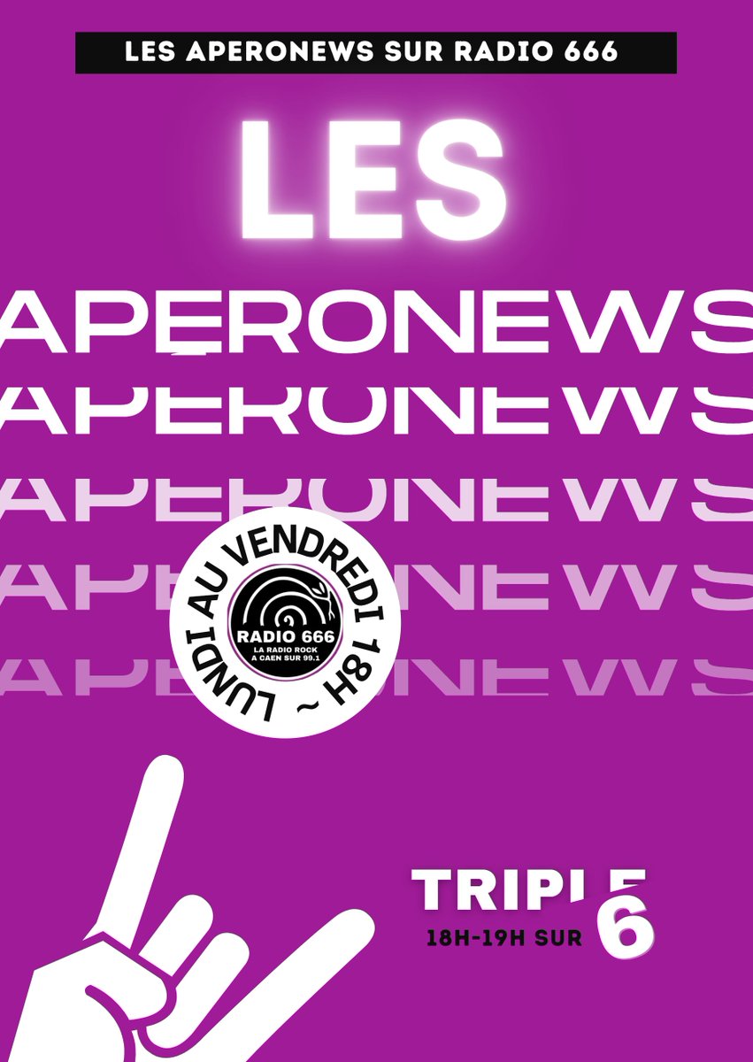 Les #aperonews c'est MAINTENANT 🔥🔥🔥
Écoutez-nous sur 99.1 FM