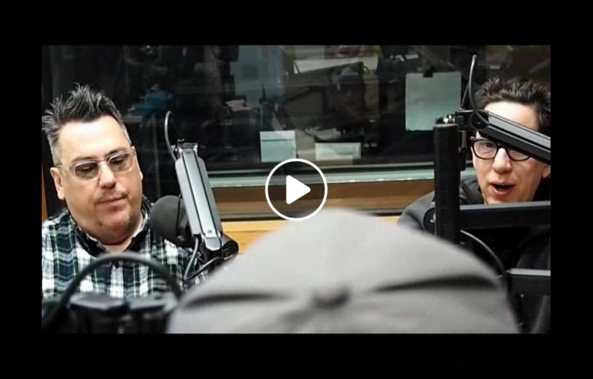 TMBGdotLOVE's tweet photo. On This Day in @tmbg and @KmsuMaverick History! 

No big whoop... just John F and John L hanging out in-studio for nearly an hour on March 15, 2018.

https://t.co/EkrcZ1O2uF https://t.co/lrBMGjly5M