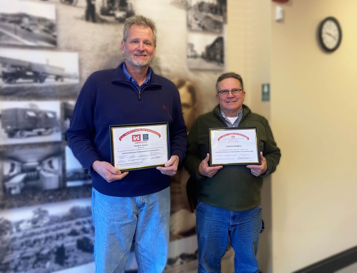 SordoniConst's tweet photo. Sixteen members of our operations team recently completed the US Army Corps of Engineers Contractor Quality Management training.  #sordoni #quality #Construction https://t.co/GkWMfxmS1x