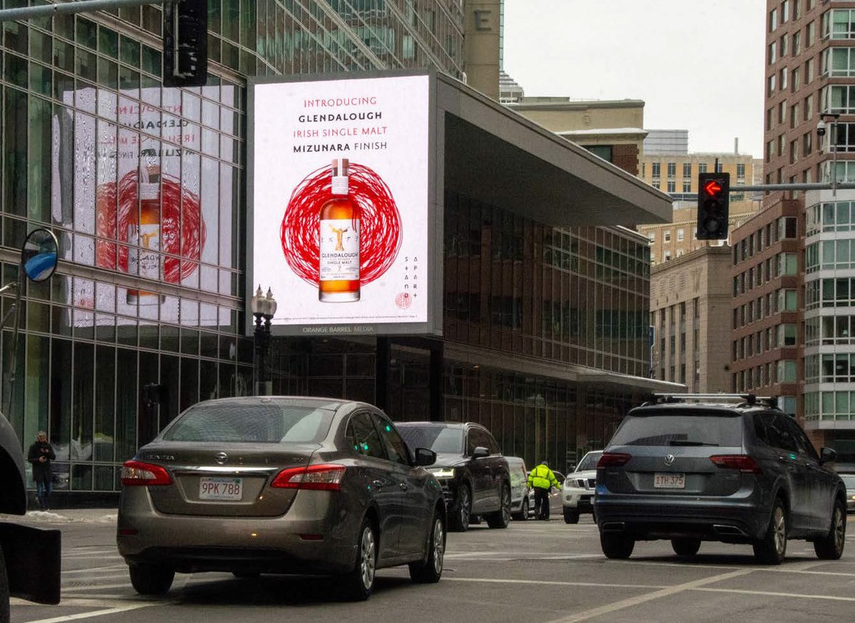 haworthmedia's tweet photo. @GlendaloughDist is celebrating St. Patrick’s Day with campaign launches of their new product, Mizunara Whiskey, and their well-known product, Double Barrel. OOH has launched in Boston and digital and social tactics followed in Boston, Chicago, and Miami. Cheers! #clientlove https://t.co/MofAkOefcd