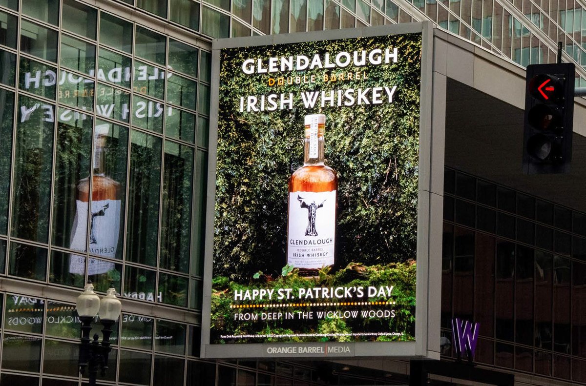 haworthmedia's tweet photo. @GlendaloughDist is celebrating St. Patrick’s Day with campaign launches of their new product, Mizunara Whiskey, and their well-known product, Double Barrel. OOH has launched in Boston and digital and social tactics followed in Boston, Chicago, and Miami. Cheers! #clientlove https://t.co/MofAkOefcd