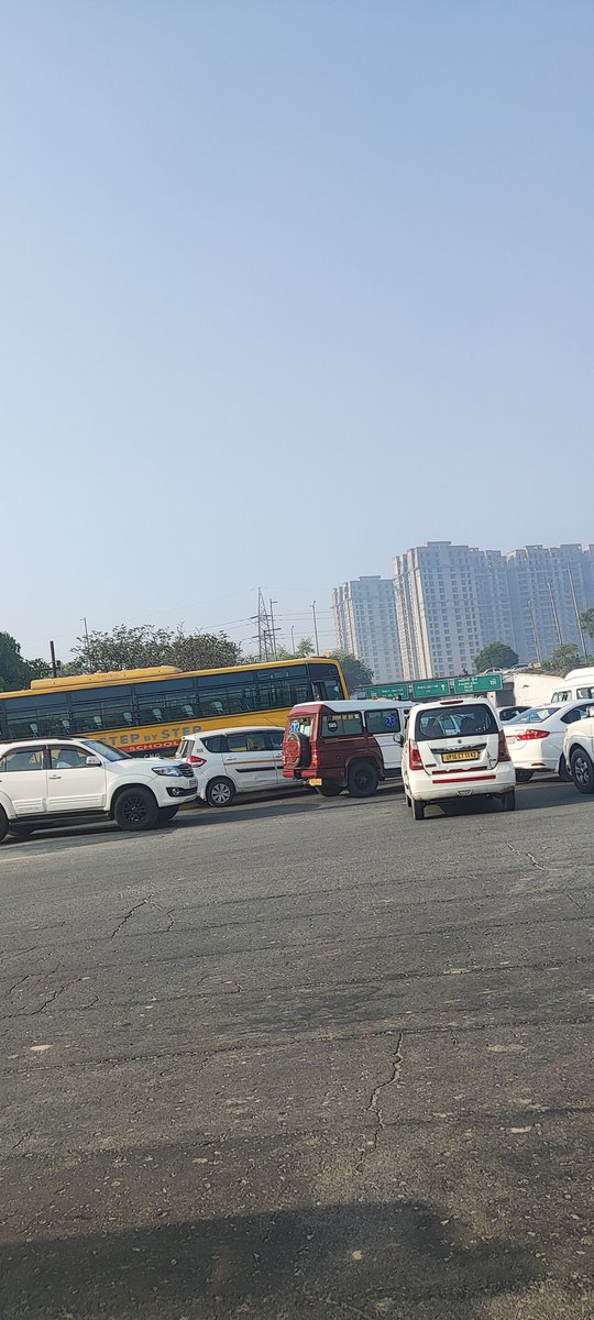 8 AM scene . DAILY TRAFFIC JAM at Panchsheel Balak inter College Underpass .
This is daily scene and we have no one from Traffic department to regulate .
<a href="/CeoNoida/">CEO, NOIDA Authority</a> <a href="/noidatraffic/">Noida Traffic Police</a> . Please have some one deputed . #savefuel #savetime