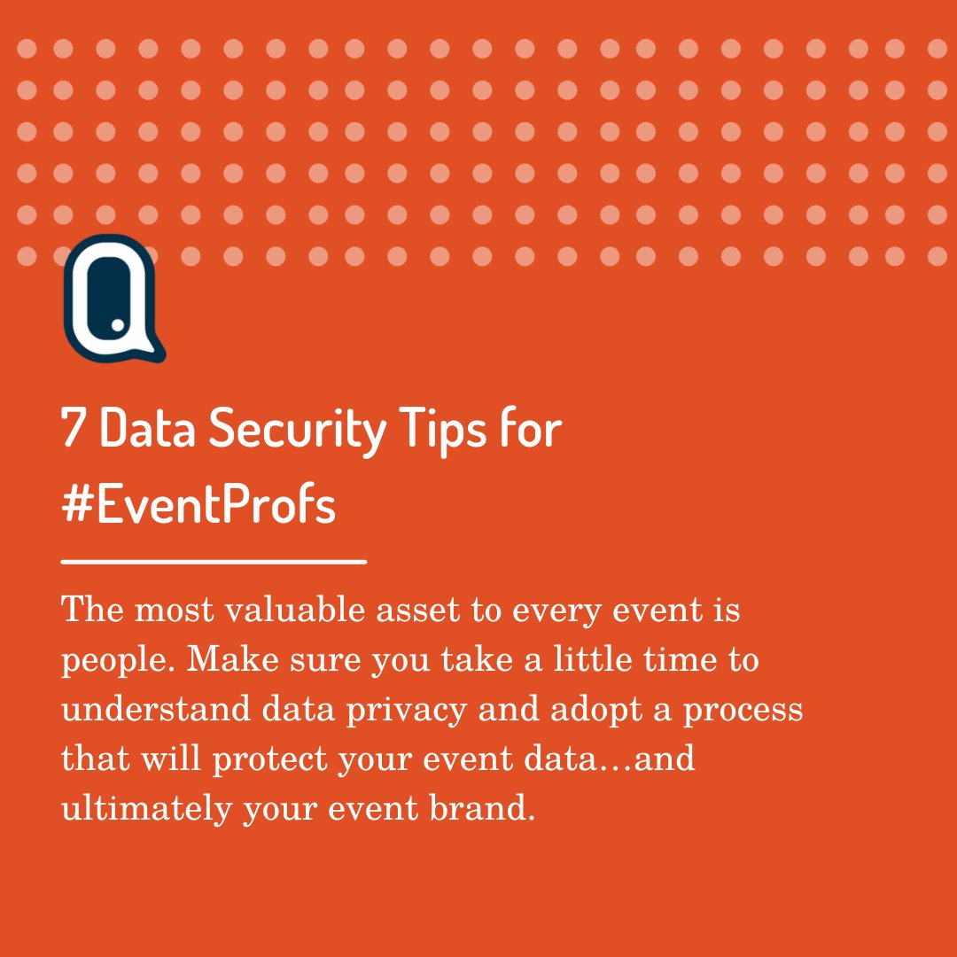 We've got 7 data security starter tips for #EventProfs. Trust us. It's not as scary as it sounds.

ow.ly/Wota50IjLm0

#DataSecurity
#ProTipTuesday