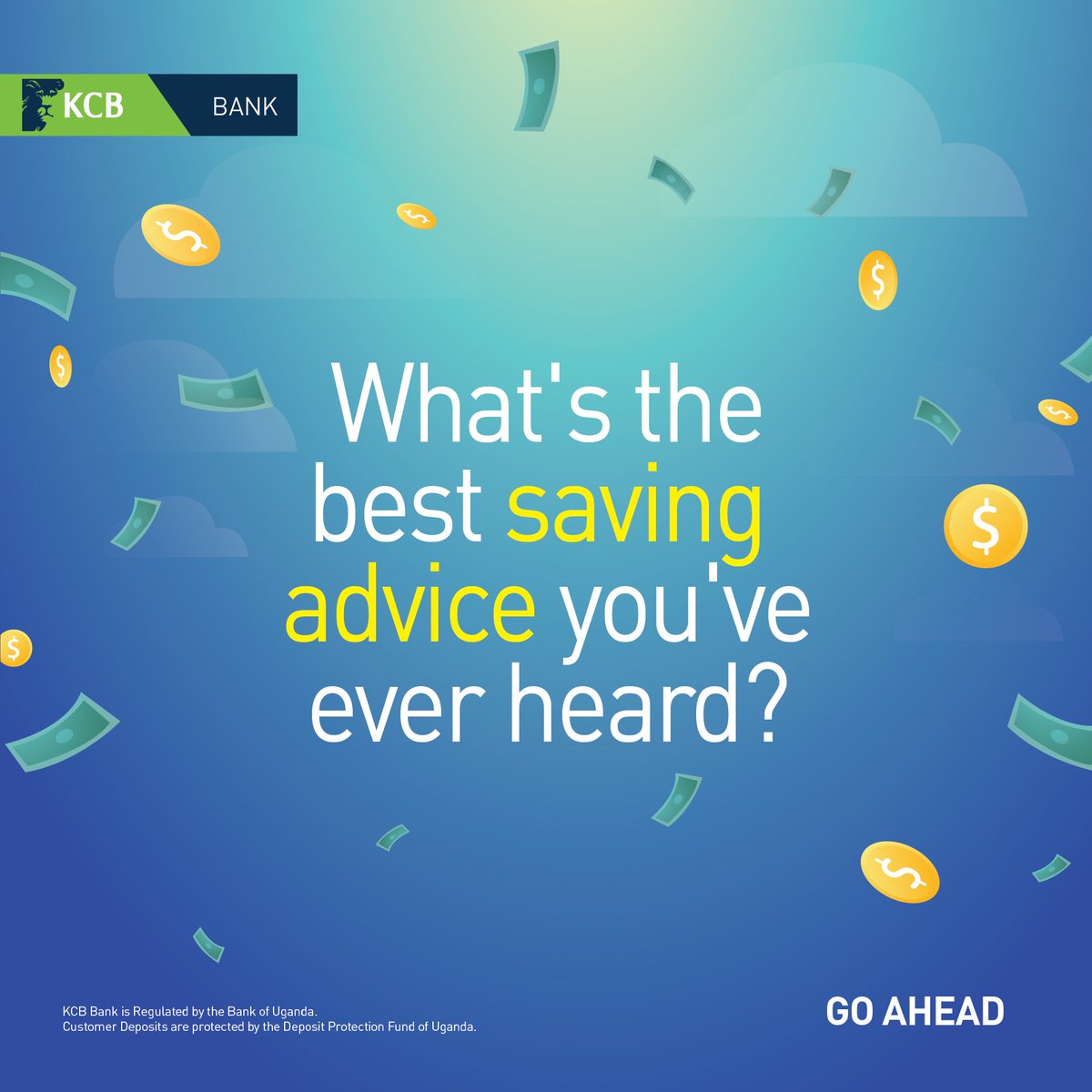 kcbbankug's tweet photo. Share some saving advice in the comments section. You might just help someone reach their financial goals. 
#KCBGames #KCBGoAhead https://t.co/gHCYHKh2JY