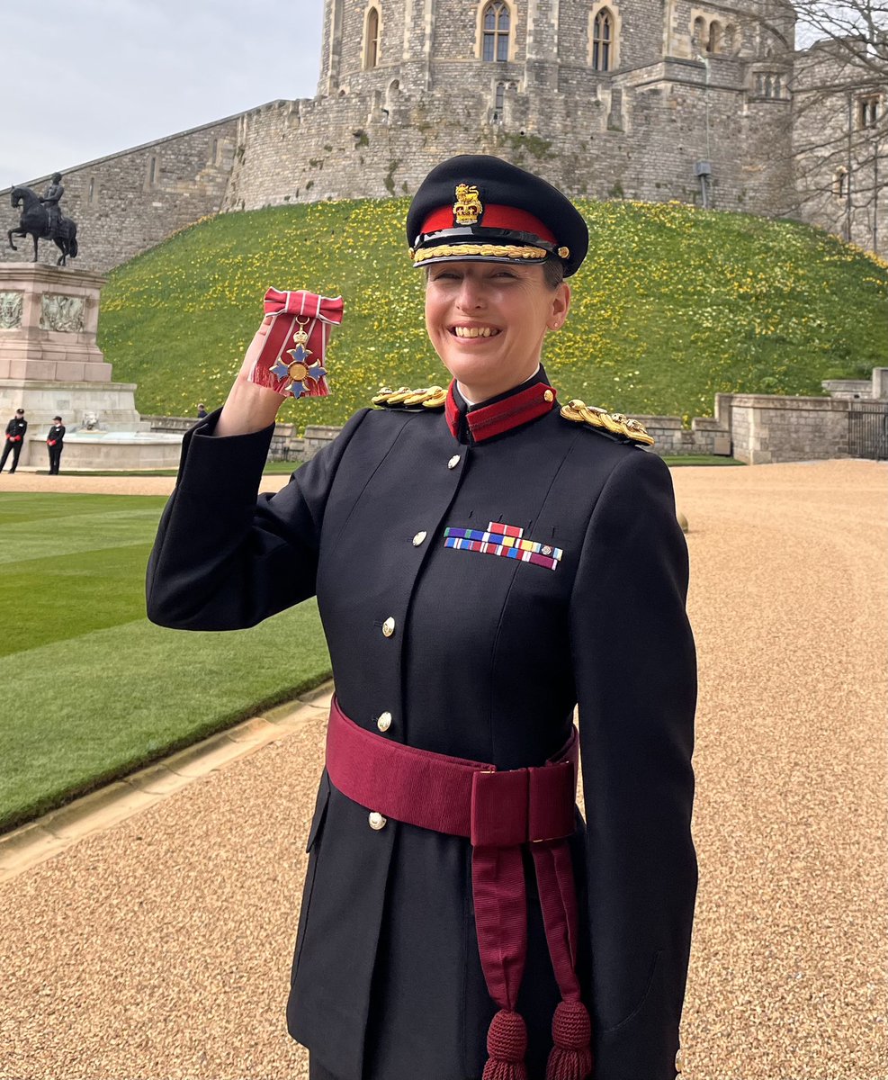 102LOGX (@102logx) on Twitter photo Brigadier Lizzie shows her CBE which she received today from the Princess Royal at an Investiture Ceremony held in Windsor Castle. Many congratulations from 102 Logistic Brigade <a href="/102LOGX/">102LOGX</a> <a href="/1UKDivision/">1 (UK) Division</a> <a href="/BritishArmy/">British Army 🇬🇧</a> Brigadier Lizzie shows her CBE which she received today from the Princess Royal at an Investiture Ceremony held in Windsor Castle. Many congratulations from 102 Logistic Brigade <a href="/102LOGX/">102LOGX</a> <a href="/1UKDivision/">1 (UK) Division</a> <a href="/BritishArmy/">British Army 🇬🇧</a>