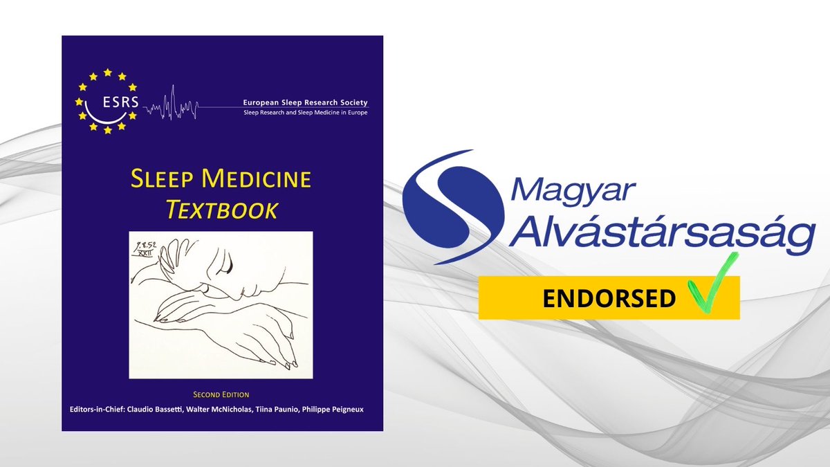 ESRS_Sleep's tweet photo. The Hungarian Society for Sleep Medicine has given their official endorsement of the #SleepMedicineTextbook 🎉
We encourage you to secure your copy of this all-in-one educational material on #SleepMedicine and #SleepResearch at #ESRSMember #reducedprices. 
https://t.co/9QbLmbVEVZ https://t.co/ZirEwoSpLn
