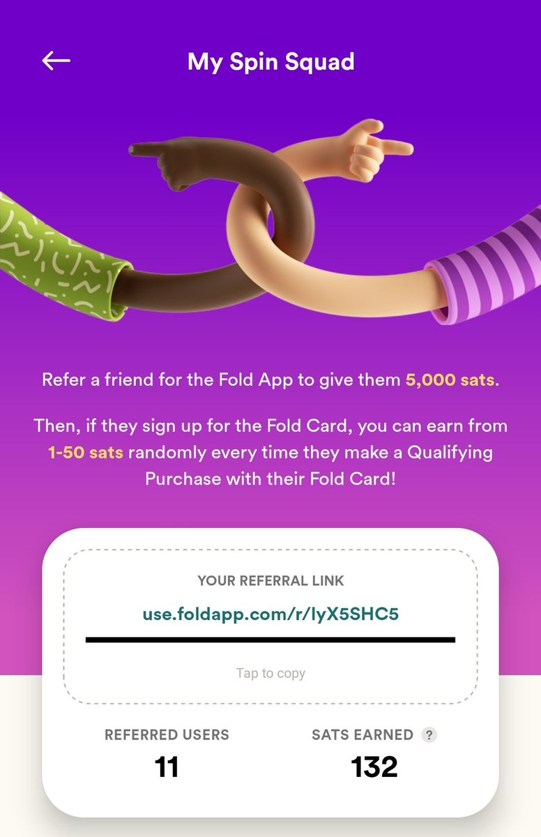 LinkaraCrypto's tweet image. Want to join my spin squad? Check out @fold_app today!

use.foldapp.com/r/lyX5SHC5

#StackBitcoin #StackSats #Bitcoin #BTC