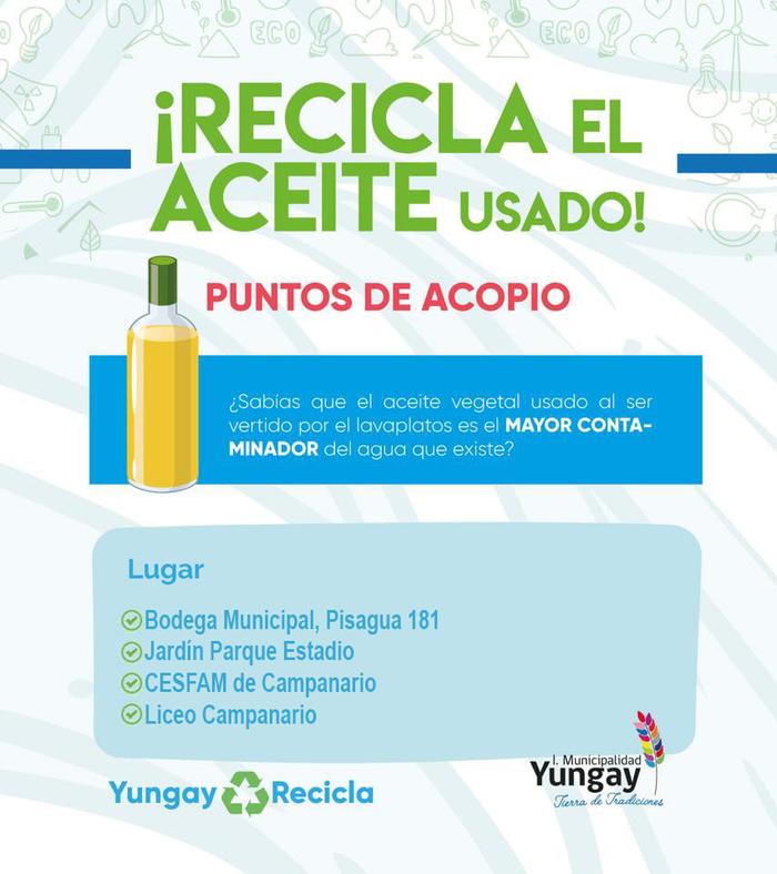 Yungayino_cl's tweet photo. https://t.co/rZhdJsFCuW

Iniciativa Busca Promover el Reciclaje de Aceite en Yungay

> MÁS INFORMACIÓN EN:
https://t.co/fokGuriGF4 https://t.co/8kibY8Bemh