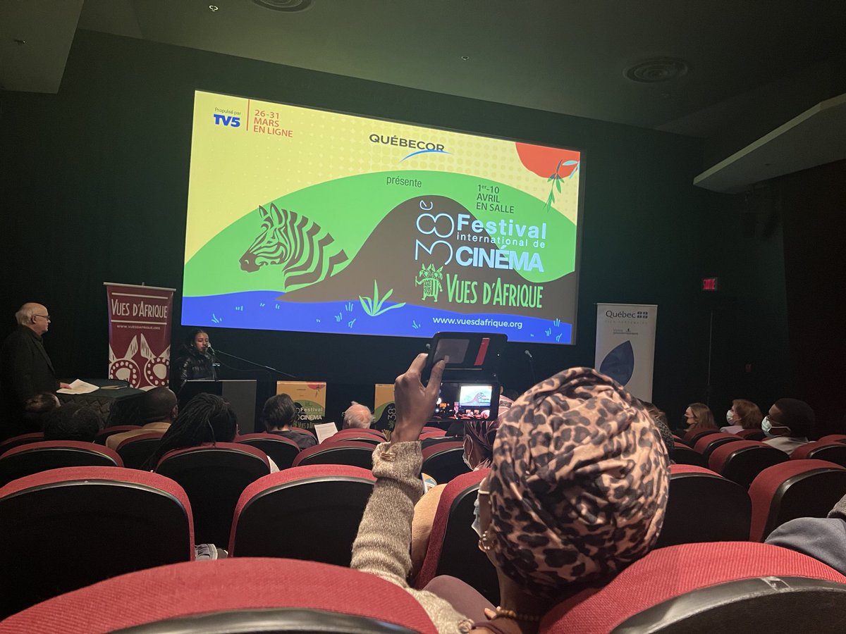 Heureuse d’assister à la conférence de presse du 38e festival international de film de ⁦<a href="/vuesdafrique/">Vues d'Afrique</a>⁩.