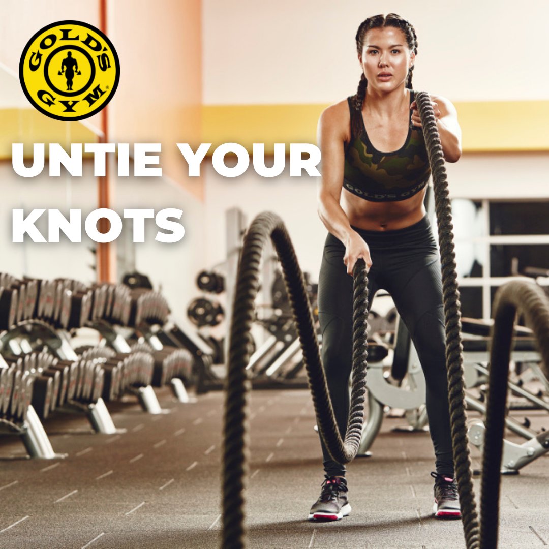 GoldsGymJamesIs's tweet photo. Feeling stuck in your gym routines? Untie your knots and mix up your workouts to avoid a plateau. 
#GoldsGym #HealthyLifestyle #GymMotivation #GoldsGymFitness
#WorkOutWithGoldsGym https://t.co/21Ndmfy0G6