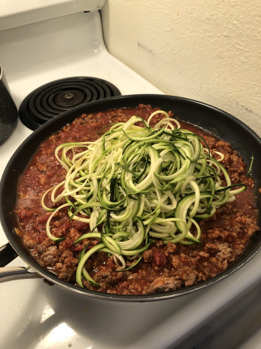 Let’s cheer Dan on. He said he would be willing to try Zoodle spaghetti 👏👏