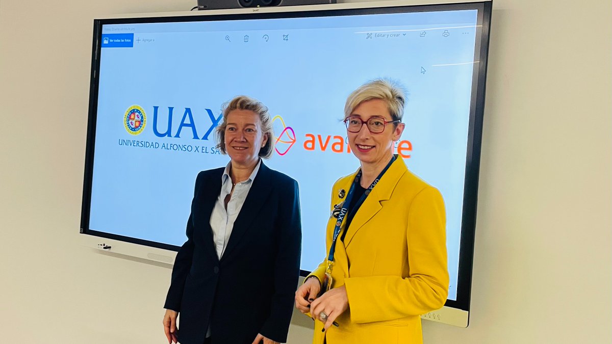 uaxuniversidad's tweet photo. 🤝 UAX y @AvanadeSpain firman un acuerdo para que nuestros #UAXmakers se sumerjan en la vanguardia tecnológica a través de proyectos colaborativos de innovación, #masterclass, #becas y retos reales. #AvanadeImpact #Colaboración #UAX https://t.co/rD3Wphh7O1