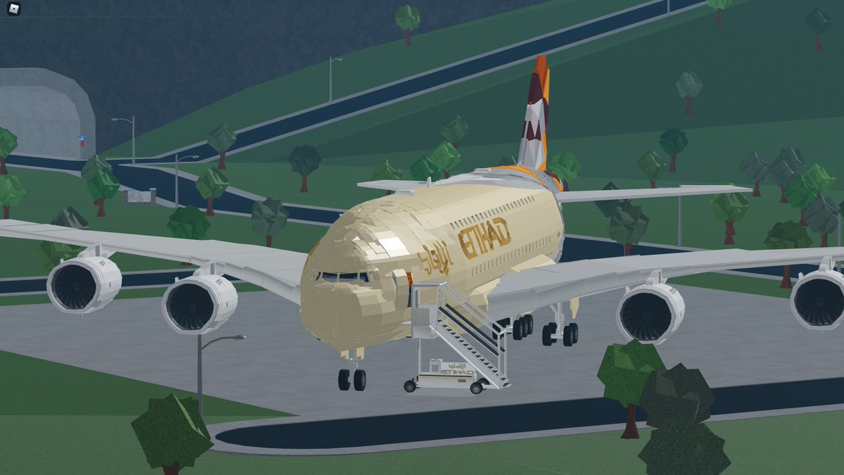 PrimePegasus's tweet photo. After 10 months of building, I have completed this Etihad Airbus A380 in Bloxburg. Hope you all enjoy as always.

+ Additional pictures and information below

@RBX_Coeptus @FroggyHopz_RBLX #bloxburg #roblox https://t.co/DSGnE3ZJ6o