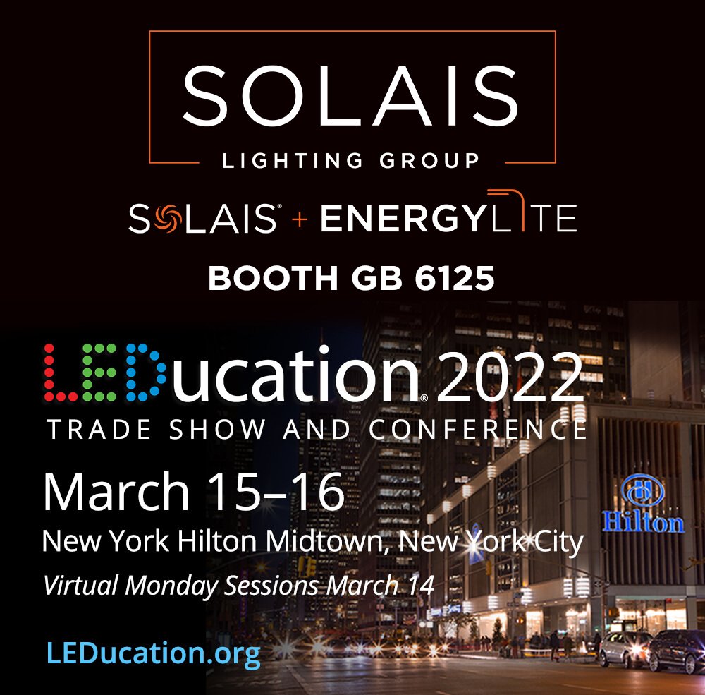 SolaisLighting's tweet photo. We can't wait to see you at @LEDucationNYC - Come check out what #Solais and #EnergyLite have been cooking up! #LucieTrackheads #StrettaDownlights #RemodelDownlights #GridLite #BAA https://t.co/bK53keKWcM