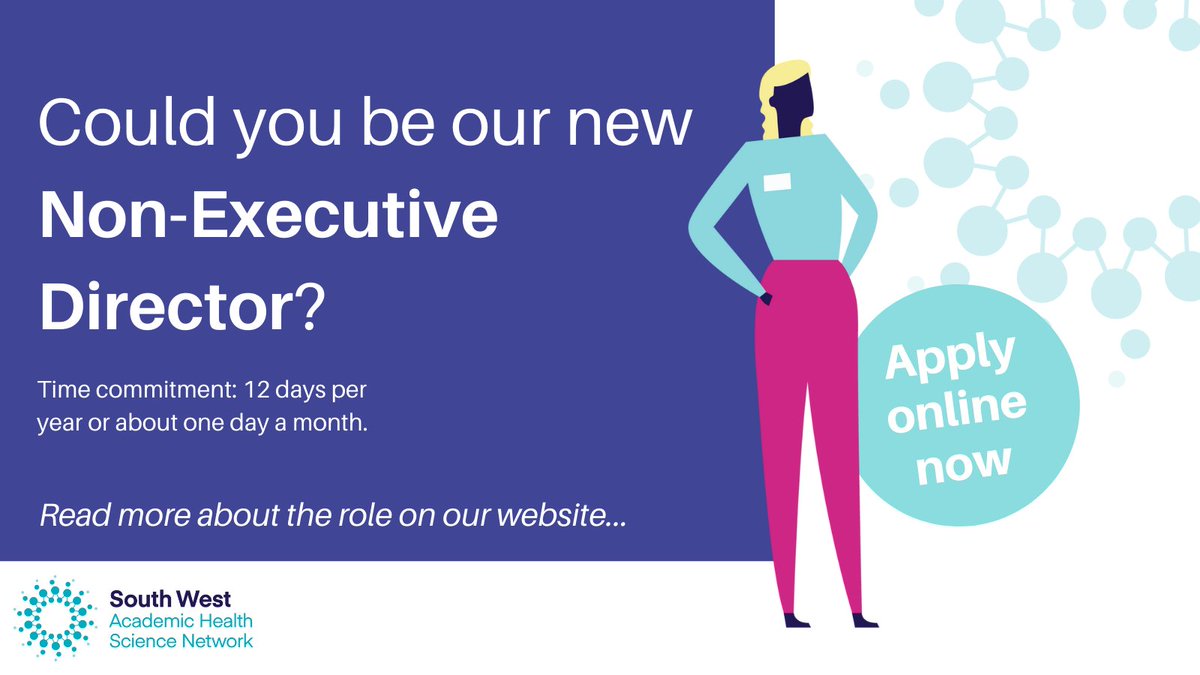 Passionate about improving the health and lives of those in the South West?

We’re looking for a new Non-Executive Director to lead our business development strategy and chair the Partnerships Committee of our Board.

#Apply here: swahsn.com/who-we-are/car…