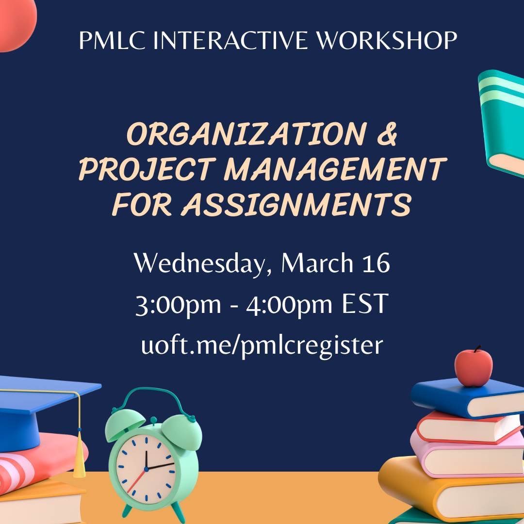 UTMaccess's tweet photo. •Gain tips and tricks from upper-year peer mentors to help better organize and manage your university assignments.
• Learn how to break down assignments into smaller tasks, navigate online resources, and learn tips to meet all your deadlines. https://t.co/WRCkRT43zc