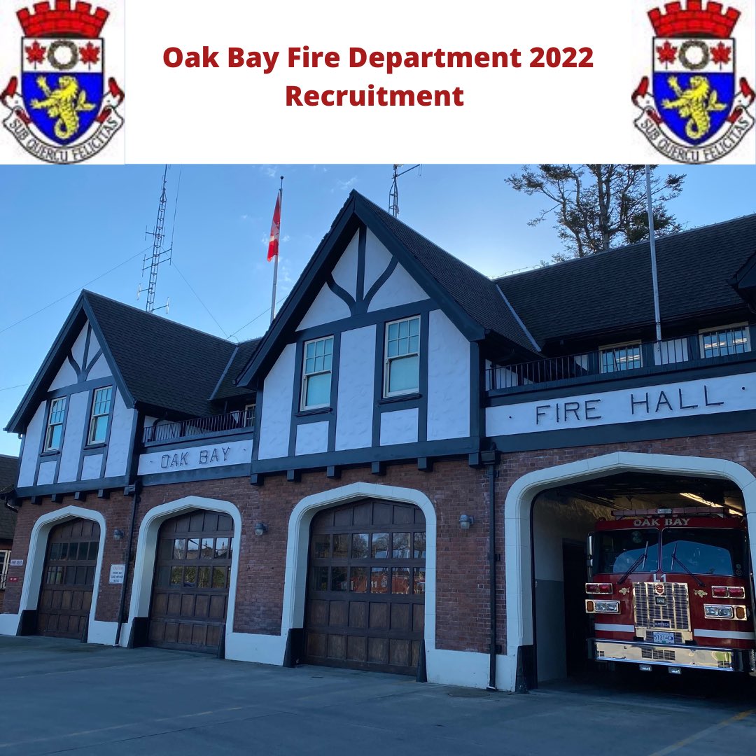 oakbayfire's tweet image. WE ARE HIRING! 

Oak Bay Fire Department is currently recruiting for the position of firefighter. 

The application process will close on April 4th at 4:00pm 

For more information and for our firefighter recruitment information package, please visit civicinfo.bc.ca/careers