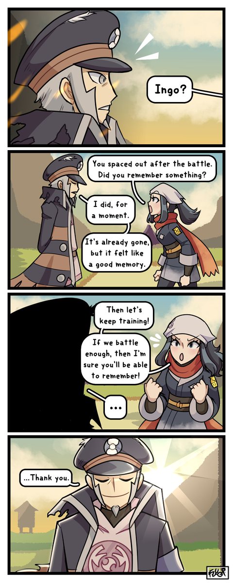 [Pokemon / pkmn] Smile ▲
Ingo's encouragement from Elesa, and Ingo's encouragement from Akari.
#Pokemon #PokemonLEGENDS #PokemonLegendsArceus #submas #nobori #ノボリ #Unova #comic 