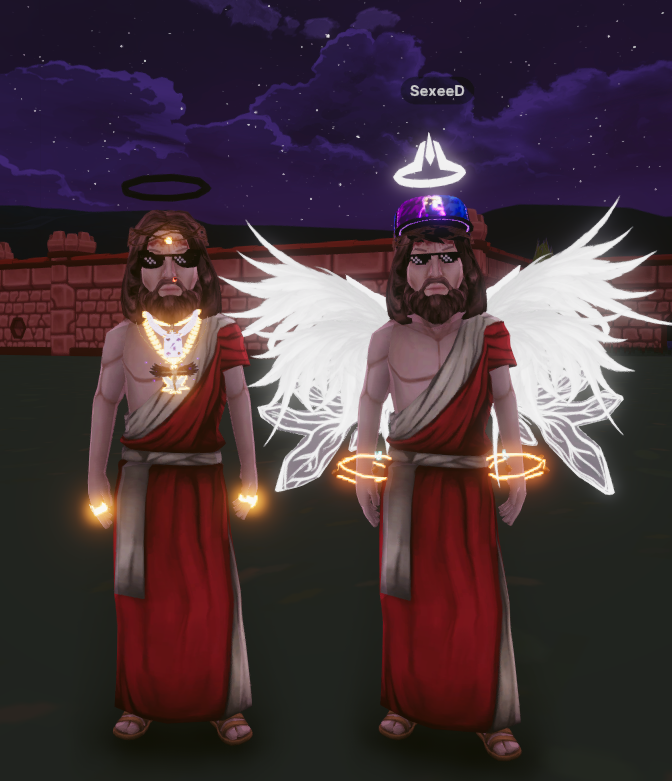 Jesus Walks in #Decentraland

The skins came out so fire!! Especially with the 4Chainz Stack! <a href="/TheHolyOnesNFT/">The Holy Ones</a> @e_musk4 
 #THO #TheHolyOnes #HolyAvatars