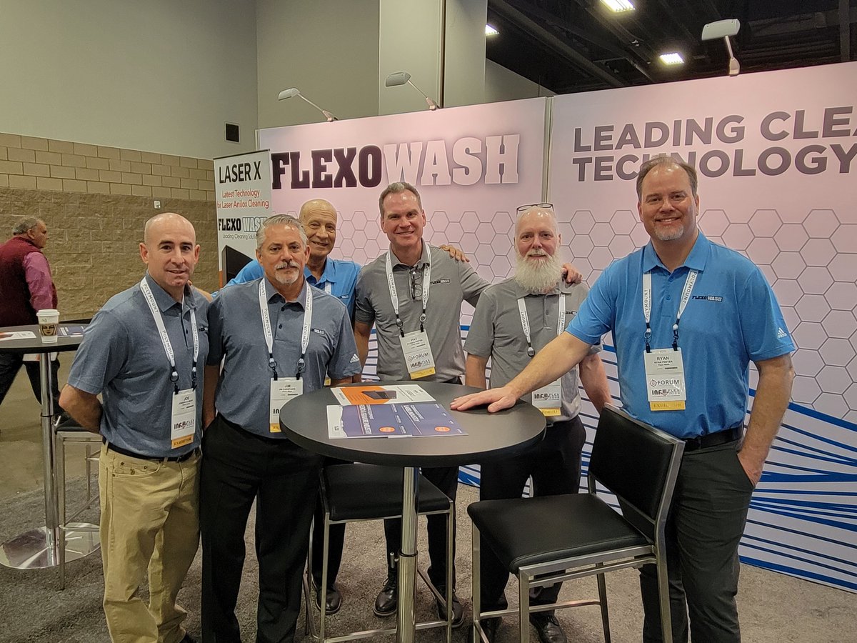 LabelAndNarrow's tweet photo. There has been tremendous interest at the @FlexoWashUS booth at @FlexTechAssn #INFOFLEX! Stop by to learn more about your #anilox #cleaning needs. https://t.co/3u6cVA6pk6