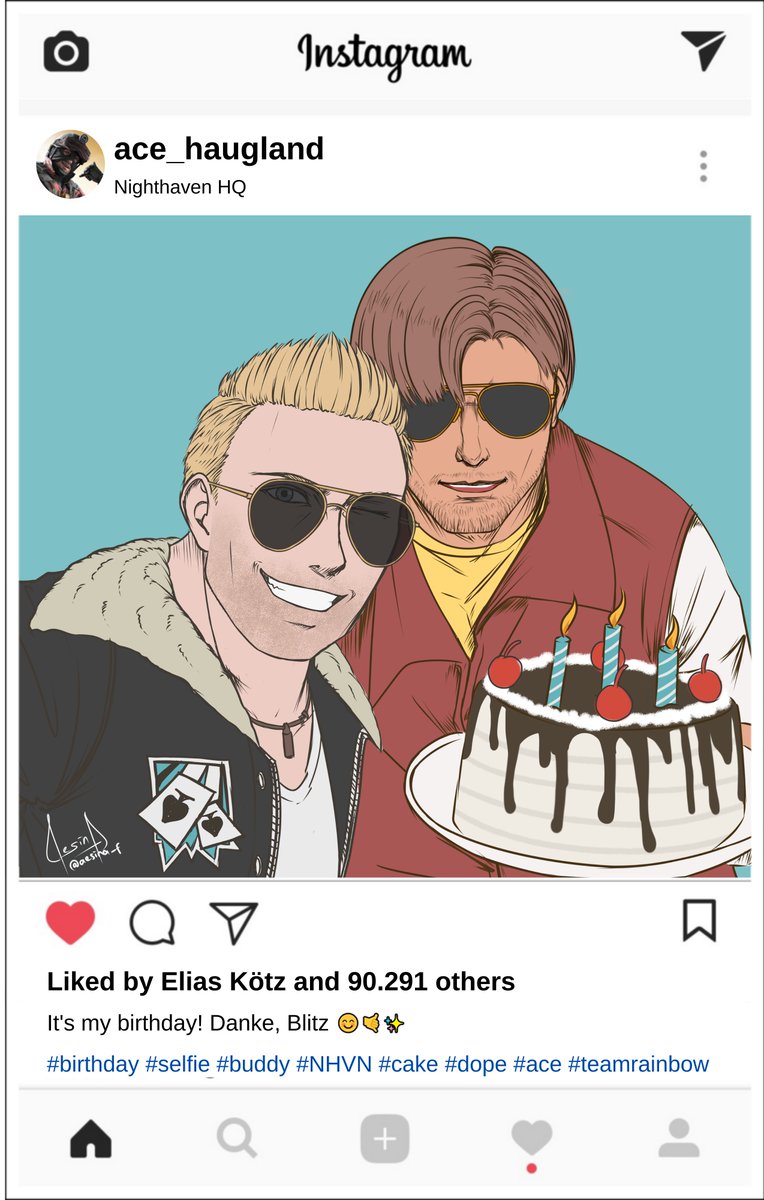 #DailyBlitz day 16

Happy Birthday, Ace!
They are both a good friend and Blitz doesn't mind taking selfies with him, especially on his birthday ;)

#R6S #R6Community #RainbowSixSiege