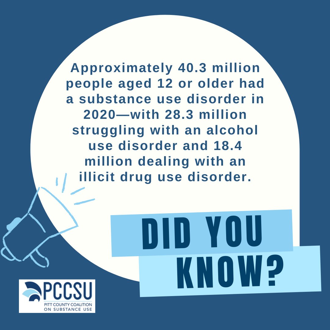 Substance use is a major problem in the United States. These statistics were provided by American Addiction Centers. To learn more visit: drugabuse.com/statistics-dat…