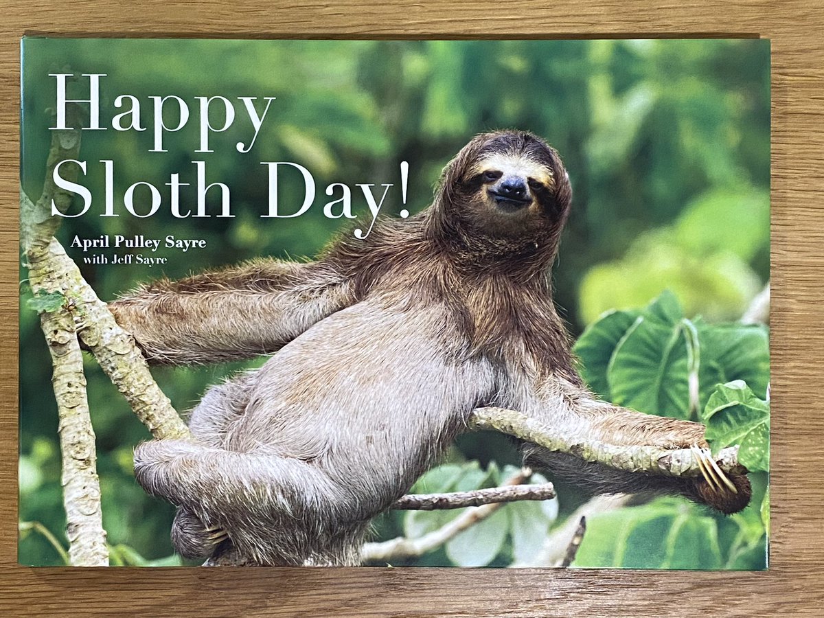 April Pulley Sayre (@aprilpsayre) on Twitter photo April’s newest book, with my assitance in the field, is officially released today!
Happy Sloth Day!
/cc <a href="/SimonKIDS/">Simon Kids</a> #BeachLaneBooks
#bookbirthday #readaloud #nonfictionbooks #childrensbooks #STEM April’s newest book, with my assitance in the field, is officially released today!
Happy Sloth Day!
/cc <a href="/SimonKIDS/">Simon Kids</a> #BeachLaneBooks
#bookbirthday #readaloud #nonfictionbooks #childrensbooks #STEM