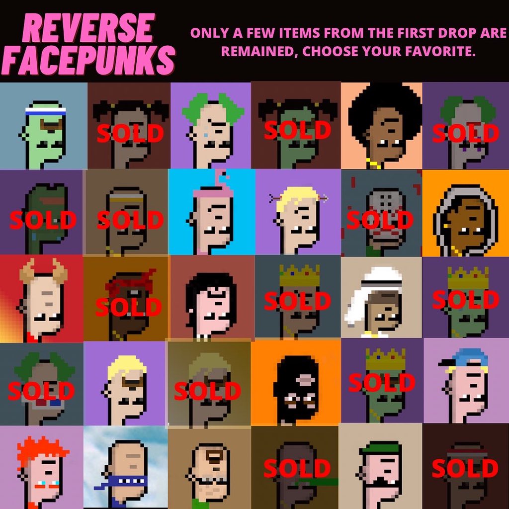reverse face punks crypto nft tweet media