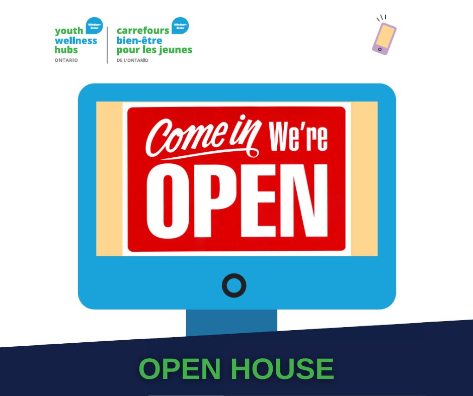 youthhubyqg's tweet photo. OPEN HOUSE! Youth Wellness Hubs Windsor-Essex is excited to open its doors for youth and their families, and to take part in March Break activities. Stop by and check us out! https://t.co/7oDhFe1ZoF