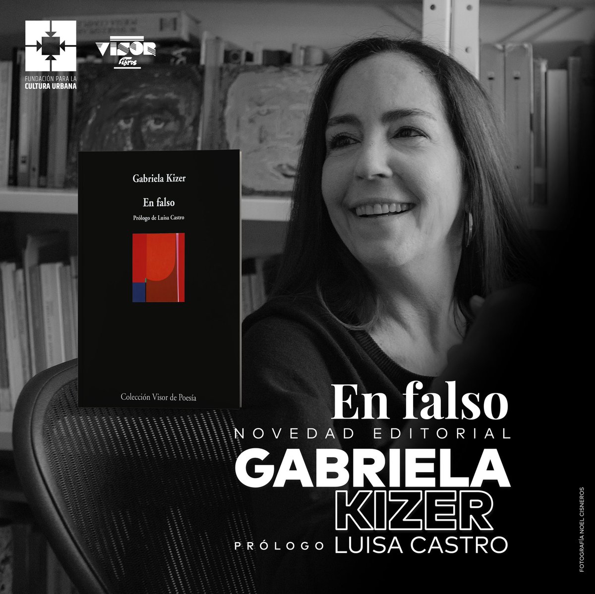 CulturaUrbana's tweet image. La poeta española #LuisaCastro prologó el poemario "En falso" de @GabrielaKizer, y afirma que esta obra "Nos atrapa porque perdemos pie, porque lo seguro empieza a tambalearse como ocurre cuando franqueamos una línea sagrada." #FCU/@VisorLibros.
Disponible en librerías de #España