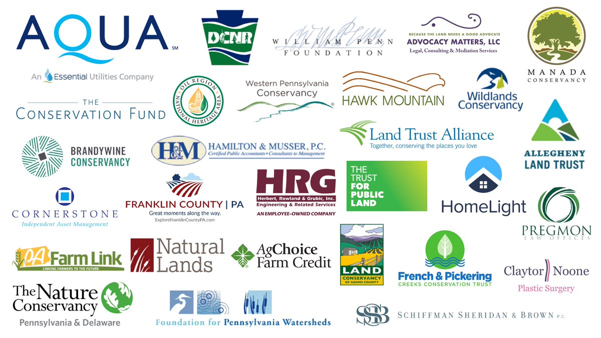 WeConservePA's tweet photo. And a special thank you to the sponsors of this year's Pennsylvania Land Conservation Conference! We're looking forward to seeing everyone in Gettysburg!
#PLCC22 https://t.co/JqhKQx419d