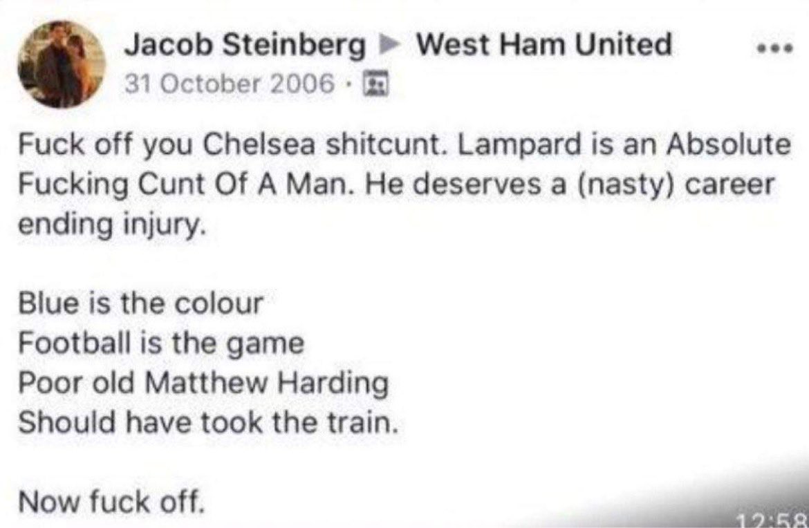 Oh Jacob!
<a href="/JacobSteinberg/">Jacob Steinberg 🎗️</a> #chelseafc