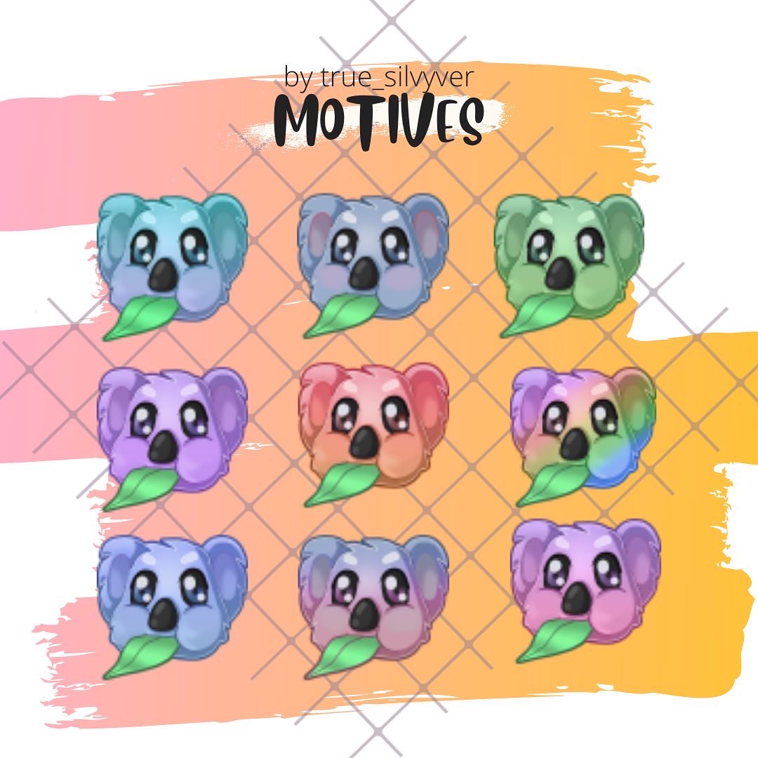 true_silvyver's tweet photo. After @yevliii saw my emotes for @ChamikGaming she asked me to subbadges for her koalakling. So here they are!
If you also need some graphics DM me!
#customsubbadges #emoteartist #twitchstreamer #TwitchDE https://t.co/8R7x4o86Eu