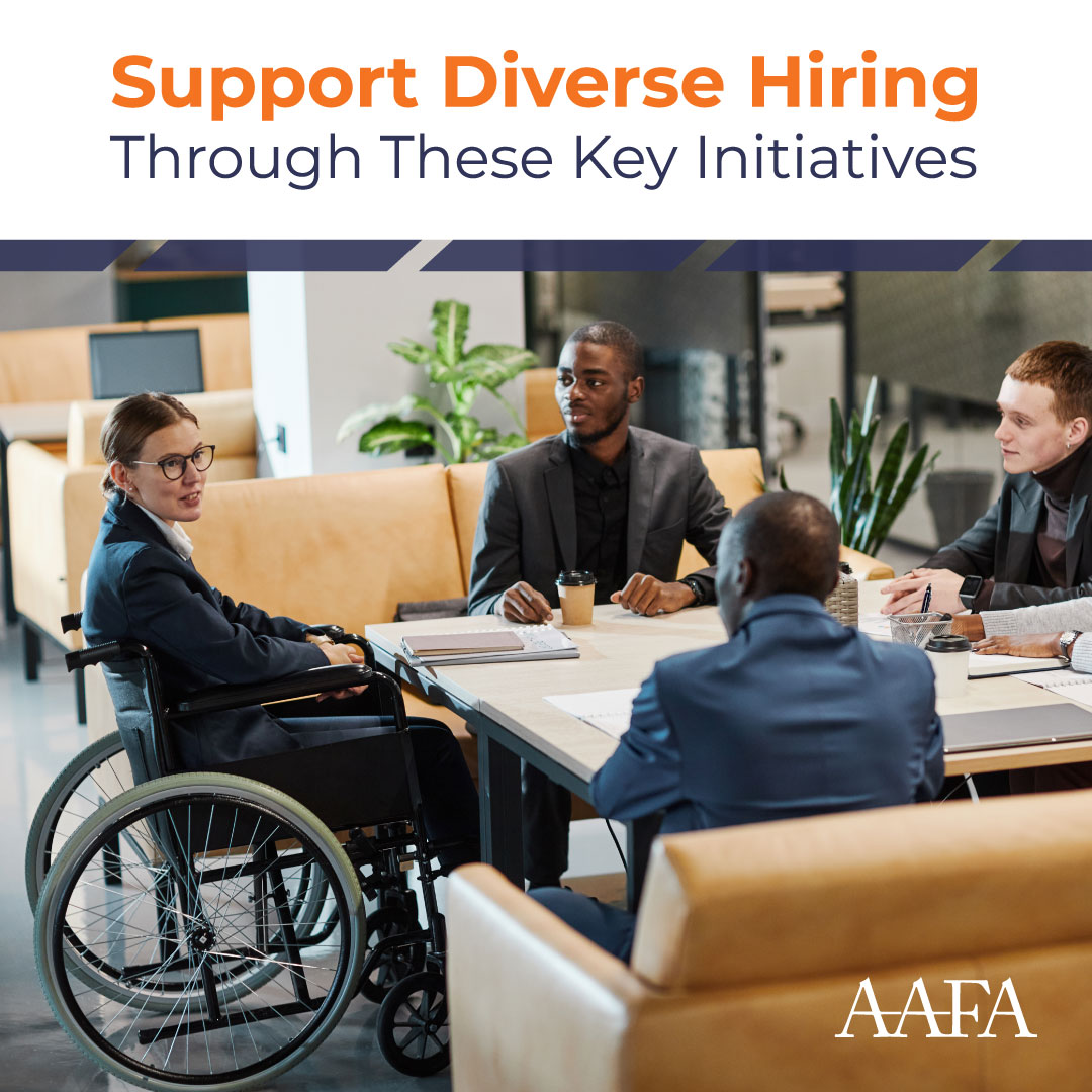 AAFANetwork's tweet photo. Many companies have made a clear push to counteract bias during the hiring process. The recruiters at AAFA share some ideas on implementing equitable hiring protocols within your business: https://t.co/QbeNN8c8ma 

#FinanceandAccounting #AAFA #JobRecruiter #Recruiting https://t.co/dAw6BnAy6e