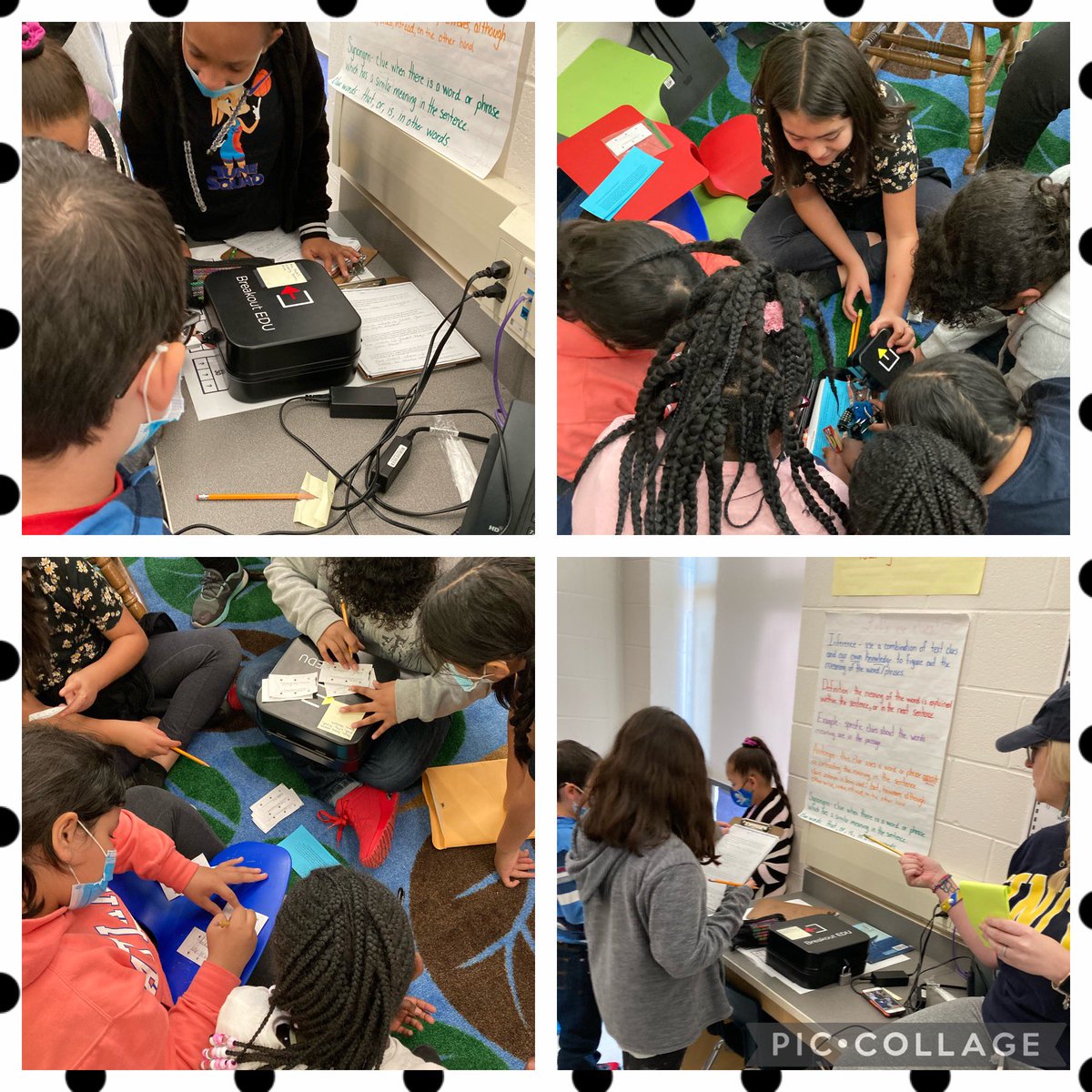 HRE_lion_cubs's tweet photo. Our 4th grade leaders are working on standards they need to master with breakout boxes! Ss were excited to master the standards and unlock the box! #standardsmastery #lioncubsleadtheway https://t.co/uvaISUJYfj