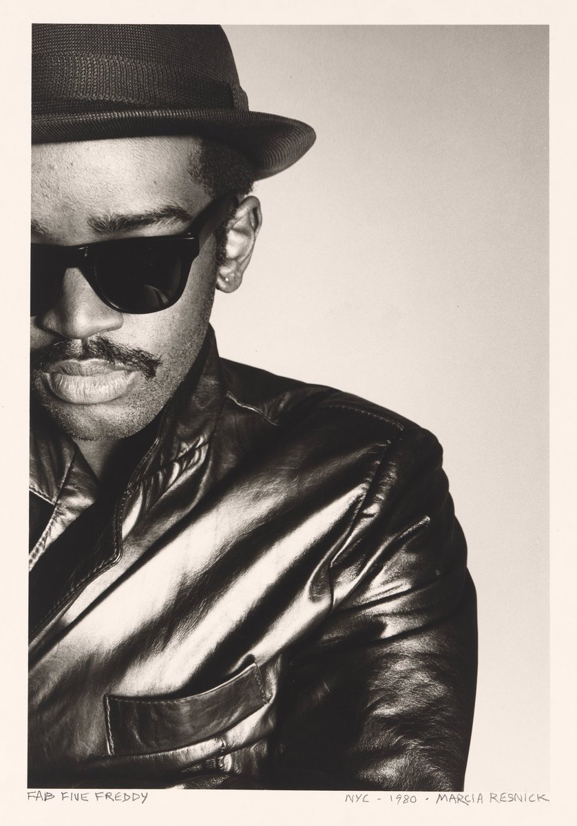 "We collaborated on projects and experimented outside of our discipline. Writers became artists. Artists became filmmakers. Actors became dancers. Everyone was helping each other." 

Photo: Marcia Resnick. Fab 5 Freddy, 1980.