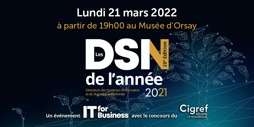 ITforB's tweet photo. Le DSI transformateur/trice permet à son entreprises une transformation numérique réussi. Qui sera élu DSI transformateur/trice de l’année 2021? Participez à la soirée événement pour le découvrir : https://t.co/MA0ElrFHZc
#dsi #dsidelannee #DSIN2021 #cigref https://t.co/oA7oe40cVC