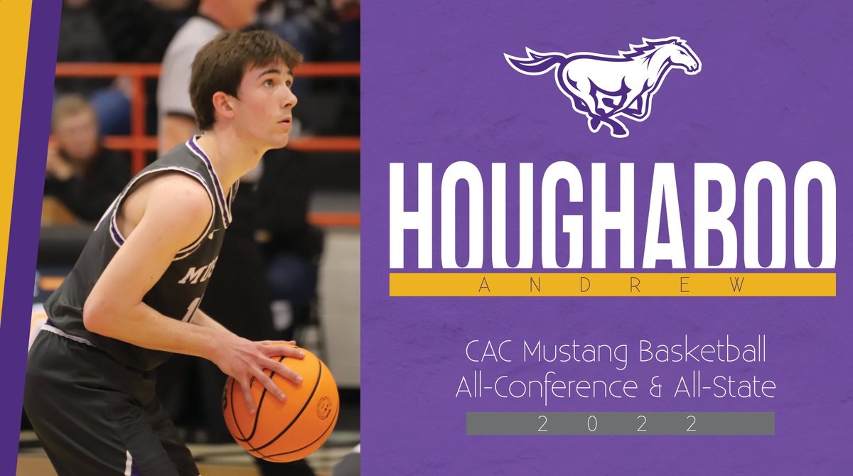 CACAthletics's tweet photo. Congratulations to Mustang Basketball player Andrew Houghaboo β named All-Conference & All-State for 2021-22! #CACmustangs https://t.co/49tgFVQpbL
